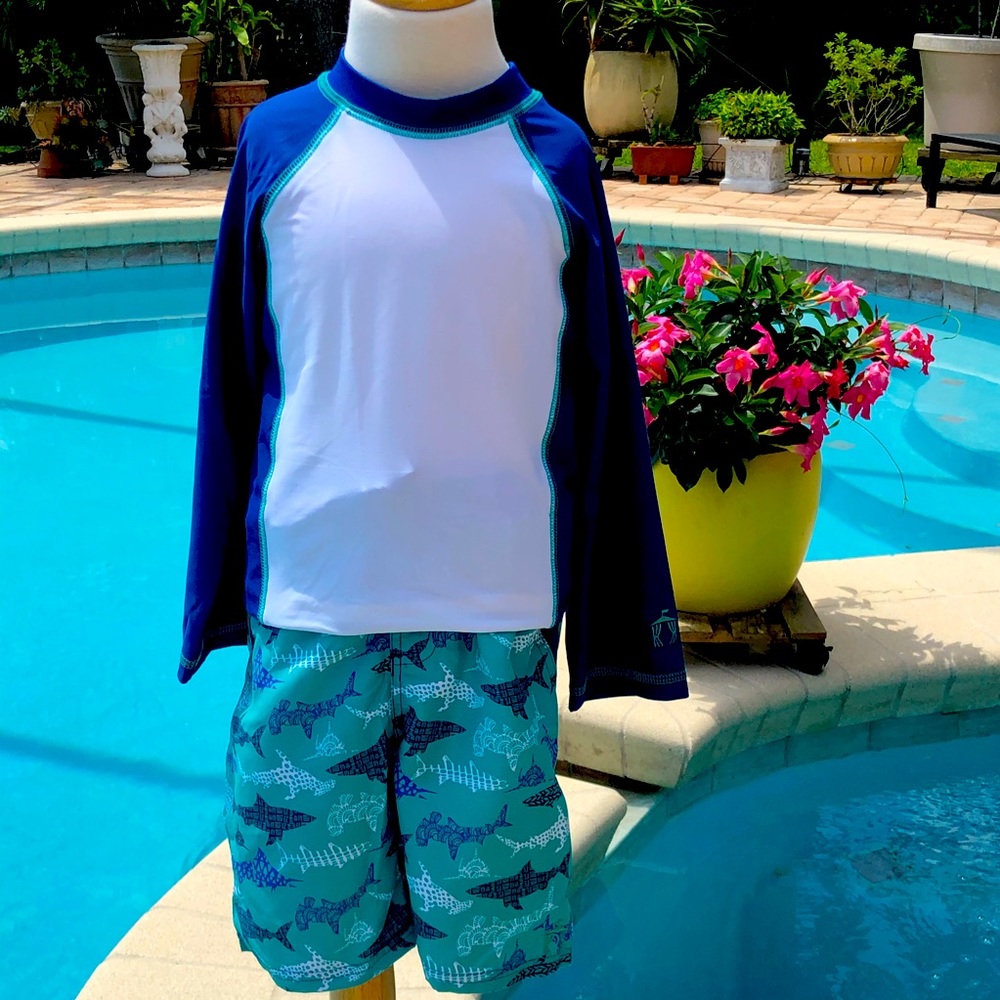 Boy’s Cabana Life Rash Guard Set